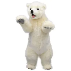 HANSA 子シロクマ40 L40(cm) 5438 白熊 しろくま 白くま クマ 熊 子熊 子グマ こぐま ベア ベアー テディベア ぬいぐるみ ハンサ 動物 犬 猫 鳥  アニマル 置物 人形 フィギュア 大きい マスコット 実物大 大型