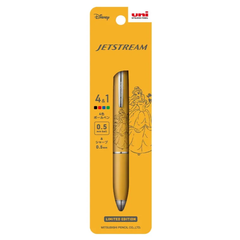 【限定】uni　ユニ　JETSTREAM　ジェットストリーム　4＆1　多機能ペン　ディズニー　イエロー　ベル　0.5㎜　MSXE5-1600D-05‐BE