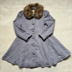 【訳あり】earth music&ecology （アースミュージック アンド エコロジー） ファー取り外し可能ロングコート Aラインコート Sサイズ