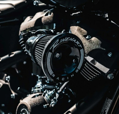 RINEHART ラインハート Motoシリーズ Velocity 90度 乾式エアクリーナー ブラック M8用 丨 910-1100