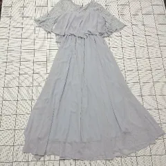 ◇ ⊂ デイジーストア 大人系 半袖 ロング丈 ワンピース サイズS ライトパープル系 レディース E  【1508260029513】