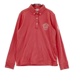 サイズ：M ZOY ゾーイ  長袖ポロシャツ　ボタンダウン  オレンジ系 [240101436688] ゴルフウェア レディース ストスト