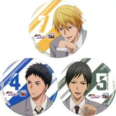 【中古】バッジ・ピンズ B.黄瀬涼太＆笠松幸男＆森山由孝 缶バッジセット 学校生活 「黒子のバスケ」