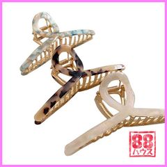 【 全色セット まとめ売り ★】バンスクリップ ヘアクリップ マーブル アニマル ゴールド ベース カラー ループ ヘアアクセ ヘア アクセサリー ヘアアクセサリー シンプル 大人 髪留め おしゃれ ペア シミラー お揃い シェア HA079 韓国