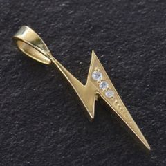 K18 18金 ペンダントトップ 喜平30g対応 ダイヤモンド 稲妻 - メルカリ