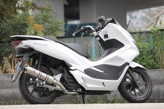 Valiente PCX125 PCX150 バイクマフラー 2BJ-JF81 2BK-KF30 2018年～2020年モデル対応 Alegria アレグリア チタンソリッド マフラー スポーツタイプ カスタム パーツ ドレスアップ ホンダ バリエンテ