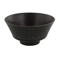 【数量限定】EAST table(イーストテーブル) お茶碗 11.2cm Rim wire 黒 日本製 飯椀 和食器 食洗機対応 レンジ対応 111-005-02