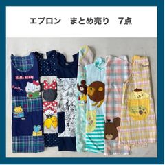 エプロン　キャラクターエプロン　まとめ売り　7点 　アニメ　ディズニー　サンリオ　かわいい　カフェエプロン　ラウンドエプロン　保育士エプロン　キャラクター　保育士　保母さん　先生　介護　おしゃれ　レディース　M～L