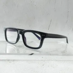 【Heritage Square】 伊達メガネ　ブラック　黒　スクエア クリアレンズ　UV対策　めがね　サングラス【2189BLK】
