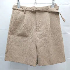 ◇ BASEMENTE ベースメント 無地 シンプル ショートパンツ サイズS ベージュ レディース E  【1303090022358】