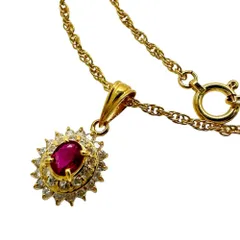 天然ルビー ネックレス 0.46ct PT900/PT850 約44㎝ 4.3g 天然ルビー ネックレス 0.46ct PT900/PT850 約44㎝ 4.3g