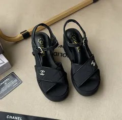 シャネル　サンダル　38サイズ シャネル ロゴ スポーツ サンダル 38