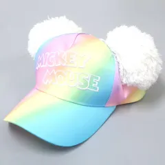 【中古】帽子(キャラクター) ミッキーマウス ポンポン付きキャップ レインボー 「ディズニー」 東京ディズニーリゾート限定