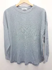 ◇ Θ JOURNAL STANDARD ジャーナルスタンダード コットン 長袖 ロンＴ カットソー サイズF くすみブルー メンズ E  【1503040002090】