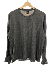 BATONER バトナー WASHABLE WOOL LONG SLEEVE T-SHIRT ウールカットソー グレー 3のサムネイル