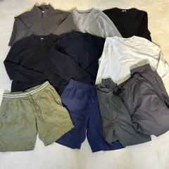 【まとめ売り】【10点セット】UNIQLO ユニクロ GU ジーユー 冬物　夏物　シンプルコーデ ハーフパンツ 裏起毛 暖パン トレーナー 冬支度