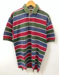 TOMMY HILFIGER（トミーヒルフィガー ）90's　タイ製　ボーダー　ポロシャツ【E3876-007】
