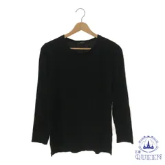 ☆美品☆ COMME CA ISM コムサイズム トップス カットソー クルーネック 長袖 レディース ブラック 11 901-14724 送料無料 古着