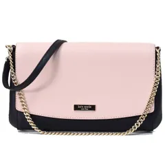 ケイトスペード バッグ katespade サフィアーノレザー ローレル ウェイ グリーア 3way クラッチ クロスボディー 斜めがけ ショルダー ハンドバッグ ライトピンク×ブラックB WKRU5437