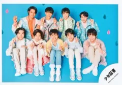 【中古】生写真(ジャニーズ) 少年忍者/集合(9人)/横型・全身・トレカサイズ/「ミニフォト」/Greeting mini Photo Collection 2021/公式生写真