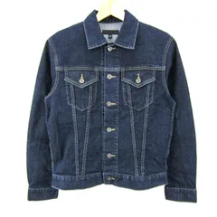 ユニクロ デニムジャケット ジージャン ストレッチ 311-184698 アウター レディース Mサイズ インディゴ UNIQLO 【中古】