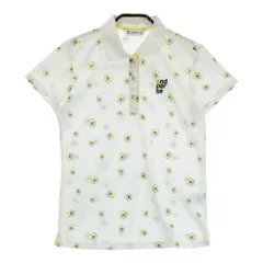 サイズ：M AND PER SE アンパスィ  半袖ポロシャツ 花 総柄 ホワイト系 [240101360282]# ゴルフウェア レディース ストスト