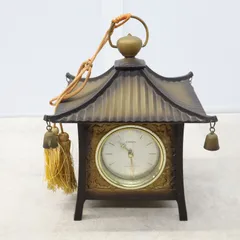 △昭和レトロ/当時物！ ｜燈籠 置き時計 トランジスタ クォーツ｜シチズン CITIZEN 利休 レトロ アンティーク 古民家｜  ■P2779