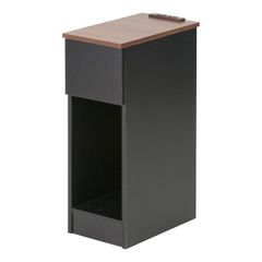 【在庫処分】H0-VSSH20WAL WAL/BK 20×35×55 スリム(引き出し) ヴィンテージ調サイドテーブル 【収納・ラック・ナイトテーブル】 武田コーポレーション