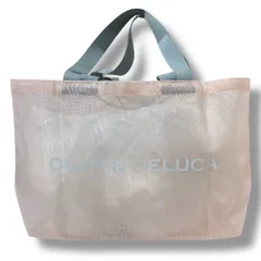 DEAN&DELUKA ディーンアンドデルーカ メッシュトート L 大容量 エコバッグ ピクニック キャンプ ピンク Lサイズ 夏 ゴーゴー古着久喜倉庫店 草2038