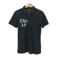 EMPORIO ARMANI エンポリオアルマーニ 半袖ロゴポロシャツ サイズ:M     ブラック メンズ / 240001105121