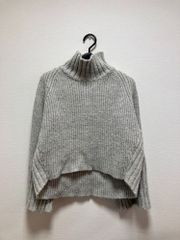 ★値下げしました！★MOUSSY マウジー ニット タートルネック セーター グレー フリーサイズ