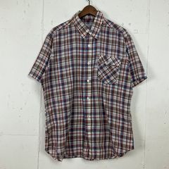 90s00s GOODENOUGH チェック柄半袖シャツ ナス紺フェード 希少 - メルカリ