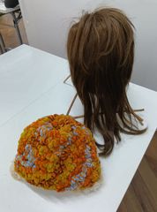手編み帽子⑧