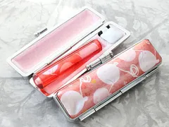 印鑑 作成 銀行印 ケース付き セット はんこ 和ざいく NAGOMI印鑑 プレミアム ケース付き 12mm ヨーヨー ピンク WR-91 銀行印 認印 印鑑とおそろい ケース付きセット かわいい 印鑑ケース 朱肉付き 旧字 特殊文字 作成 OK プレゼントや