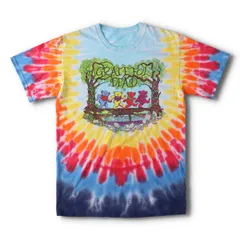 古着 90年代 GRATEFUL DEAD グレイトフルデッド タイダイ柄 バンドTシャツ バンT メンズM相当 半袖 ヴィンテージ/evb029549