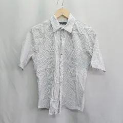 ◇ ⊂Φ BEAUTY＆YOUTH UNITED ARROWS ストライプ柄 半袖 Yシャツ サイズS ホワイト系 レディース E  【1410290056196】