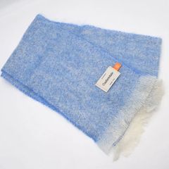 Cushendale カシュヘンデール モヘア マフラー mer0159 ブルー mistscarf
