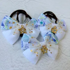 トリミングチョーカー 《044》 9本 貝殻 シェル 水色 星 スター 海 夏