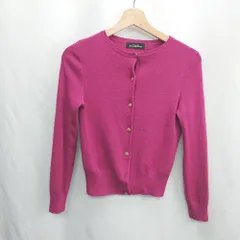 ◇ ⊇ UNITED ARROWS ユナイテッドアローズ ウール混合 長袖 カーディガン サイズ表記なし ボルドー レディース E  【1412090053177】