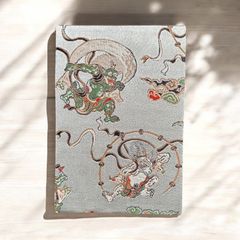 西陣織 御朱印帳 風神雷神 グレー