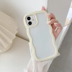 UEEBAI ケース 対応 iPhone 11 6.1 inch 用の ケース 可愛い おしゃれケース ウェーブ デザイン ケース カラフルケース クリア TPUカバー 波状エッジ ソフトシェル ケース ワイヤレス充電対応 軽量 薄型 ファッションフォンケ 0
