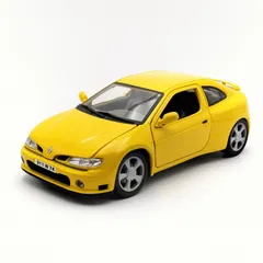 【Anson】 Renault Megane Coupe  ルノー メガーヌ クーペ　イエロー　1/18ダイキャスト メタル // オートアート　クラッシクカー ミニカー　アンティークカー　モデルカー ミニチュアカ