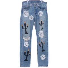 LEVI'S DENIM TEARS デニムパンツ XL Levi's（リーバイス） × DENIM TEARS W38 PC9-A1592-0001 デニム