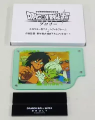 【中古】フォトフレーム・アルバム(キャラクター) [単品] スカウター型アクリルフォトフレーム+描き下ろしフォトカード 「Blu-ray/DVD ドラゴンボール超 ブロリー Amazon.co.jp限定オリジナルグッズ付きバンドル版」 同梱特典