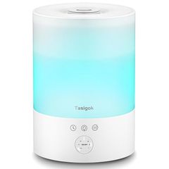 Tasigok 加湿器 卓上 小型 大容量 2.5L アロマ 上から給水 静音 超音波式 タイマー 睡眠モード おしゃれ LEDライト 3段階噴霧量 強力 加湿機 お手入れしやすい 空焚き防止 水漏れ防止 6畳 15畳 コンパクト 寝室 オフィス リビング 1
