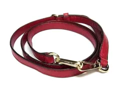 ■美品■ COACH コーチ レザー バッグ用 ショルダーストラップ 肩掛け 斜め掛け レディース  レッド系 BI1677