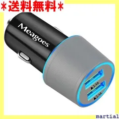 ☆ Meagoes USBカーチャージャー 2.4A急速2ポートシガーソケットチャージャー for iPhone XR/XS/XS Max/iPhone X/8/8 Plus/iPad/iPod and Moreなど対応 118