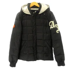 アルマーニ ジーンズ ARMANI JEANS ブルゾン フーディ ジャケット 中綿 アウター 黒 ブラック 46 約Sのサムネイル