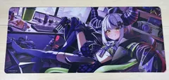 ラプラス 誕生日記念 2024 ゲームが上手くなりそうなワイドラバーマット ホロライブ ラプラス・ダークネス誕生日記念2024 ワイドラバー