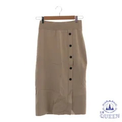 ☆美品☆ Apuweiser-riche アプワイザーリッシェ ロングスカート スカート ボタン カジュアル おしゃれ レディース ベージュ 901-6795 送料無料 古着